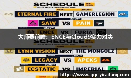 大师赛前瞻：ENCE与Cloud9实力对决